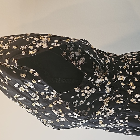 NWT Scotch & Soda | V-neck Sleeveless Mini Dress Black Dandelion | Women Large - Picture 9 of 11